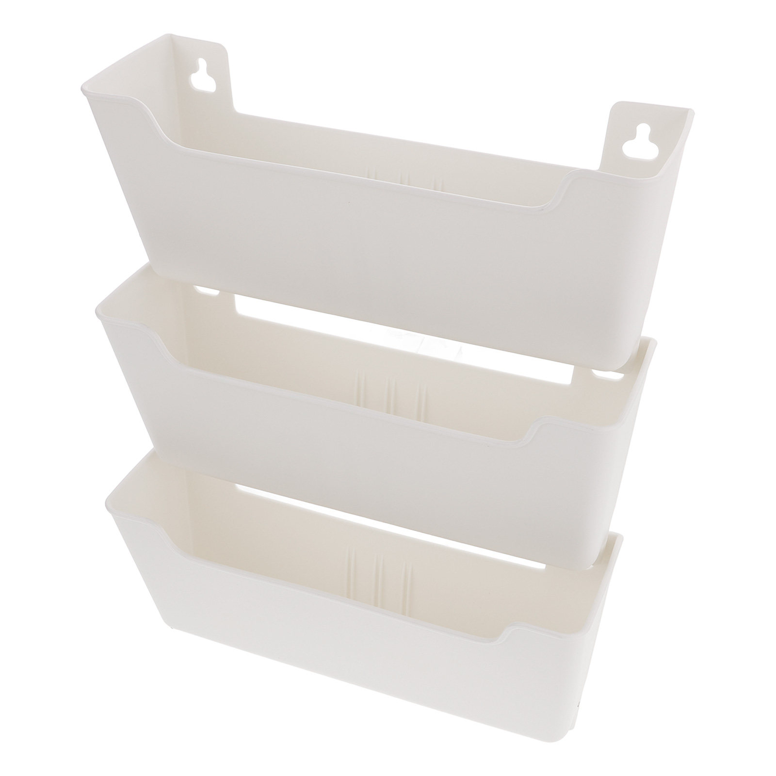 Magazine Holder Rack - 1セット クリアウォールファイルオーガナイザー プラスチック製 壁掛け式 マガジン・メールホルダー 壁掛け式