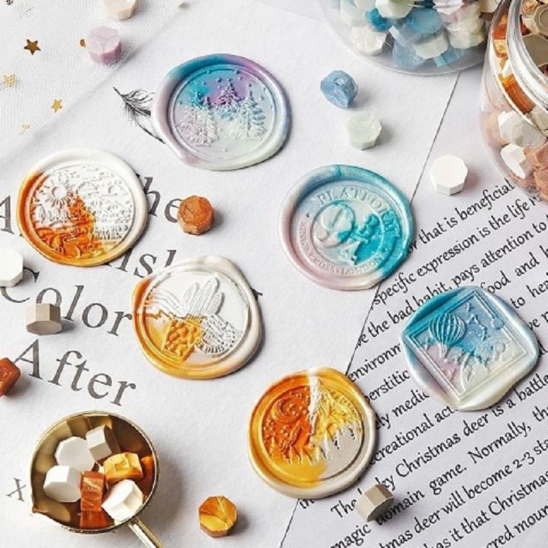 フィルムシール用レトロワックスビーズ,シール用,ゴールド,ウ - Wax Seal Stamp Set のレビューと価格