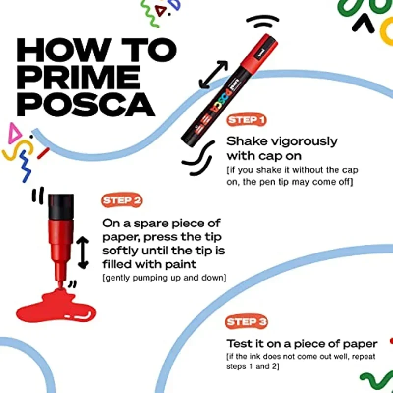 Uni Posca アートマーカーセット 7/8/12/16 - Correction Pen Fine のレビューと価格