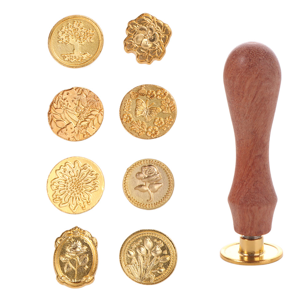 8/10/12 個レトロ漆印ヘッドスタンプセットクリエイティ - Wax Seal Stamp Set のレビューと価格