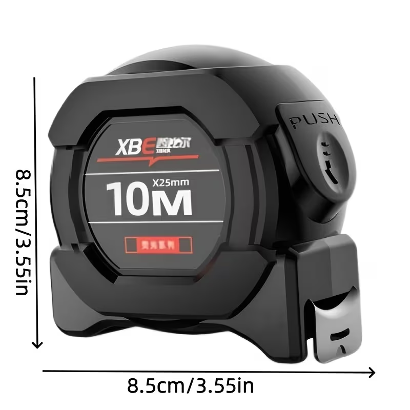 10m/5m蛍光鋼製テープメジャー - セルフロック式、格納 - Tape Dispenser Weighted のレビューと価格