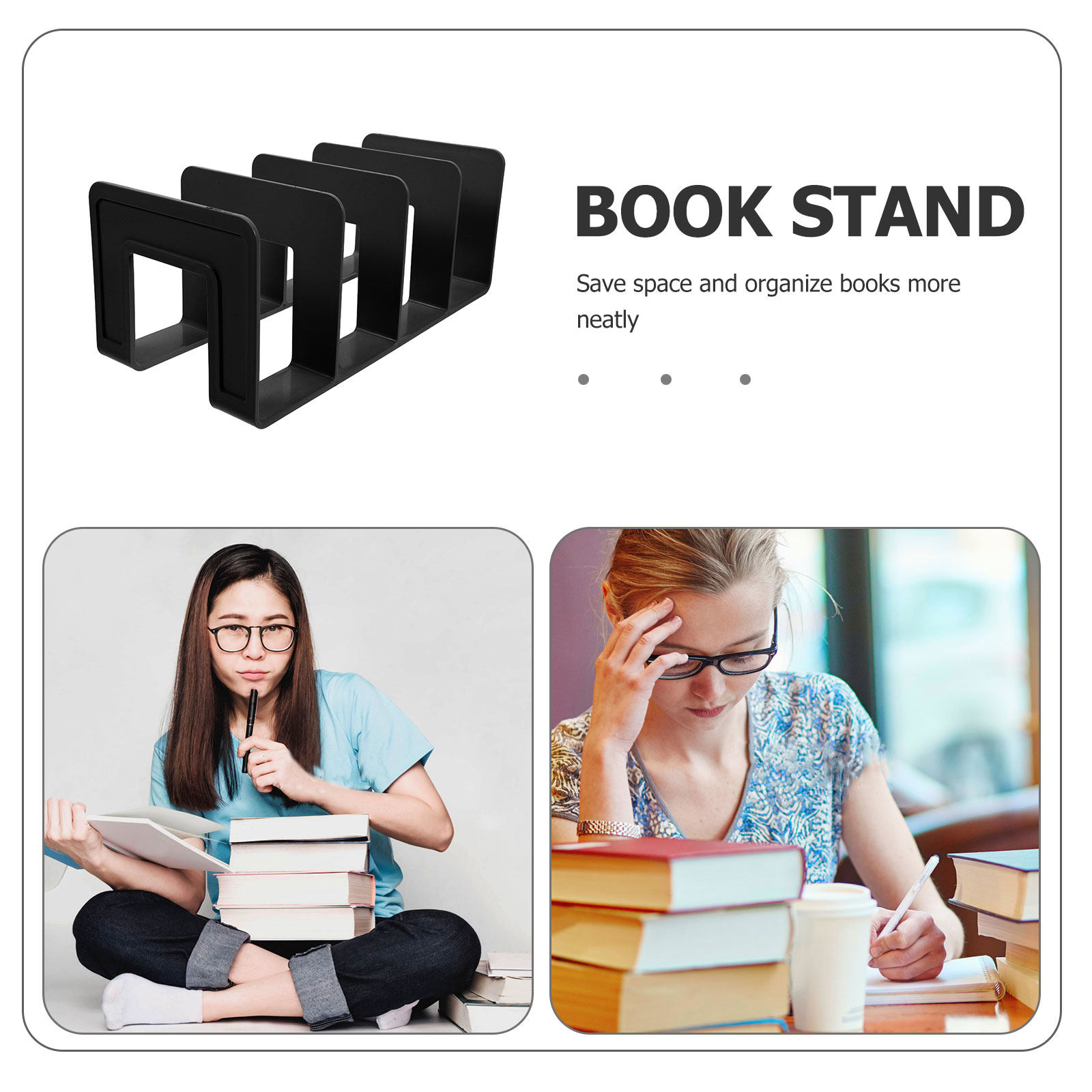 多層式デスクトップブックオーガナイザー、オフィス、家庭、図書 - Magazine Holder Rack のレビューと価格
