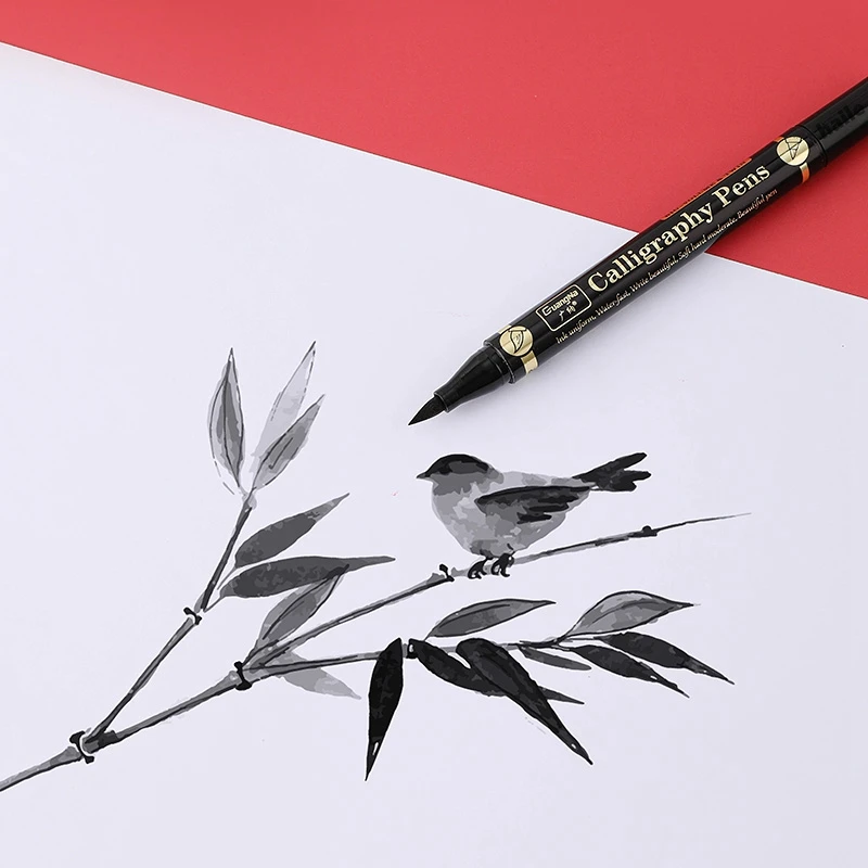 GuangNa 3本セット デュアルペン先 カリグラフィーペ - Copic Marker Sketch のレビューと価格